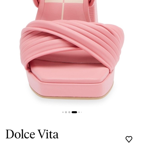 Dolce Vita Altin Platform Slide Sandal Pink Stella New No Box - Picture 7 of 12